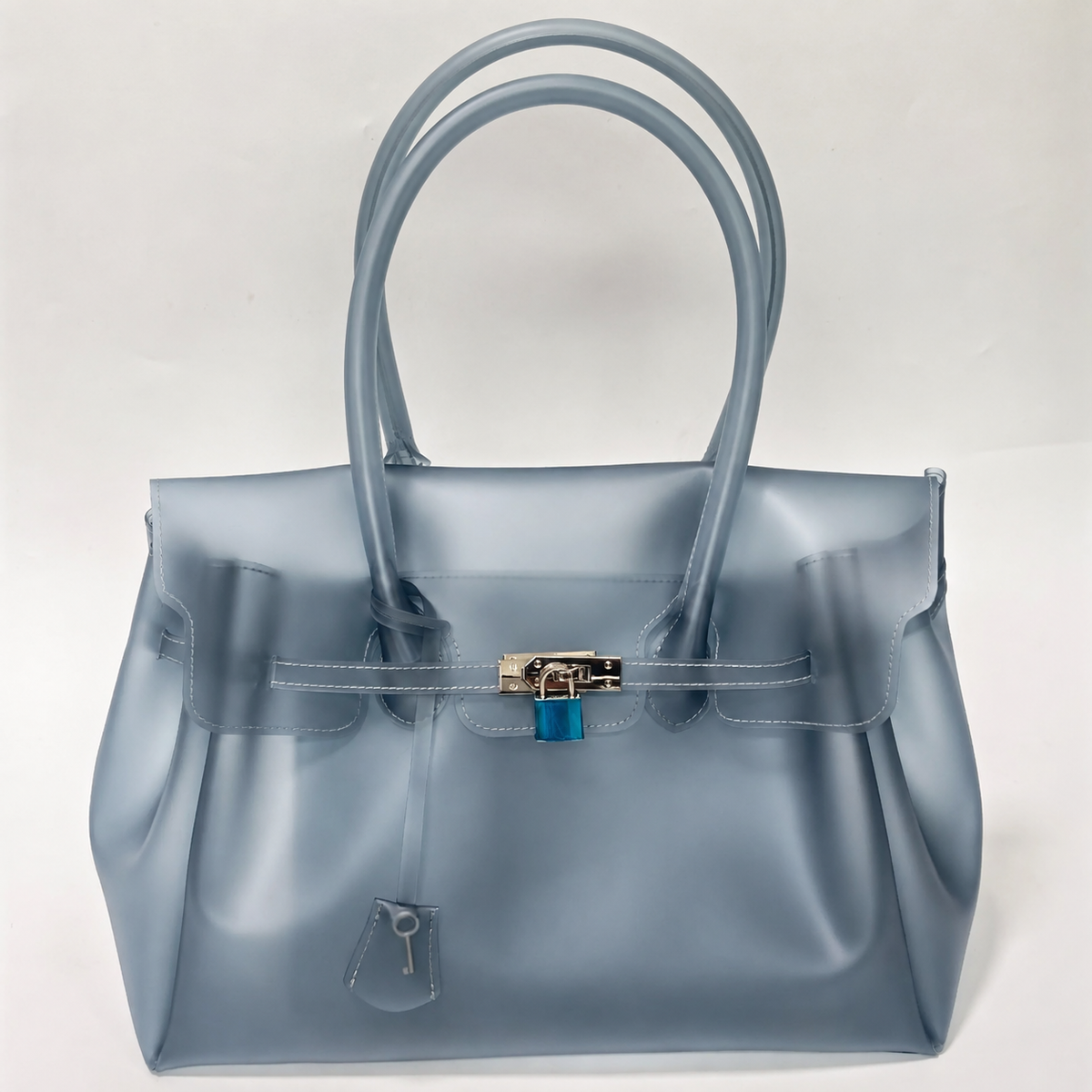 Bolso Jelly Gris Azulado