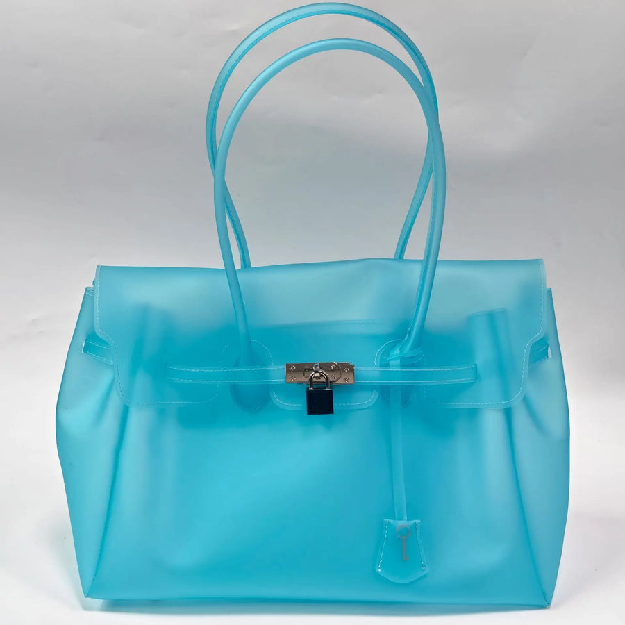 Bolso Jelly Azul Lago