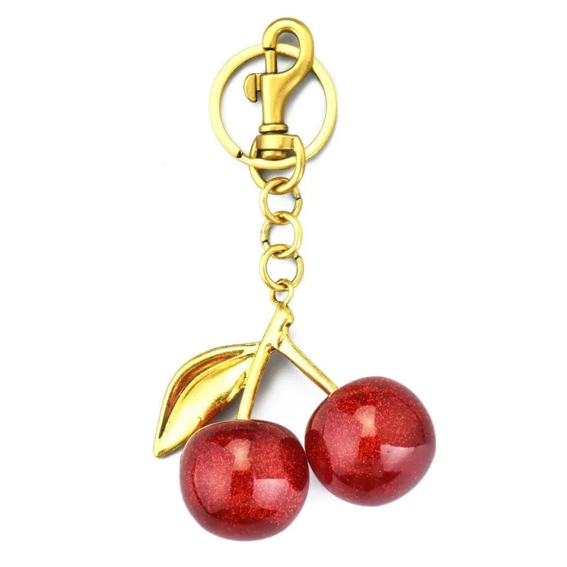 JELLOCO Cherry Pop Charm con cerezas translúcidas rojas