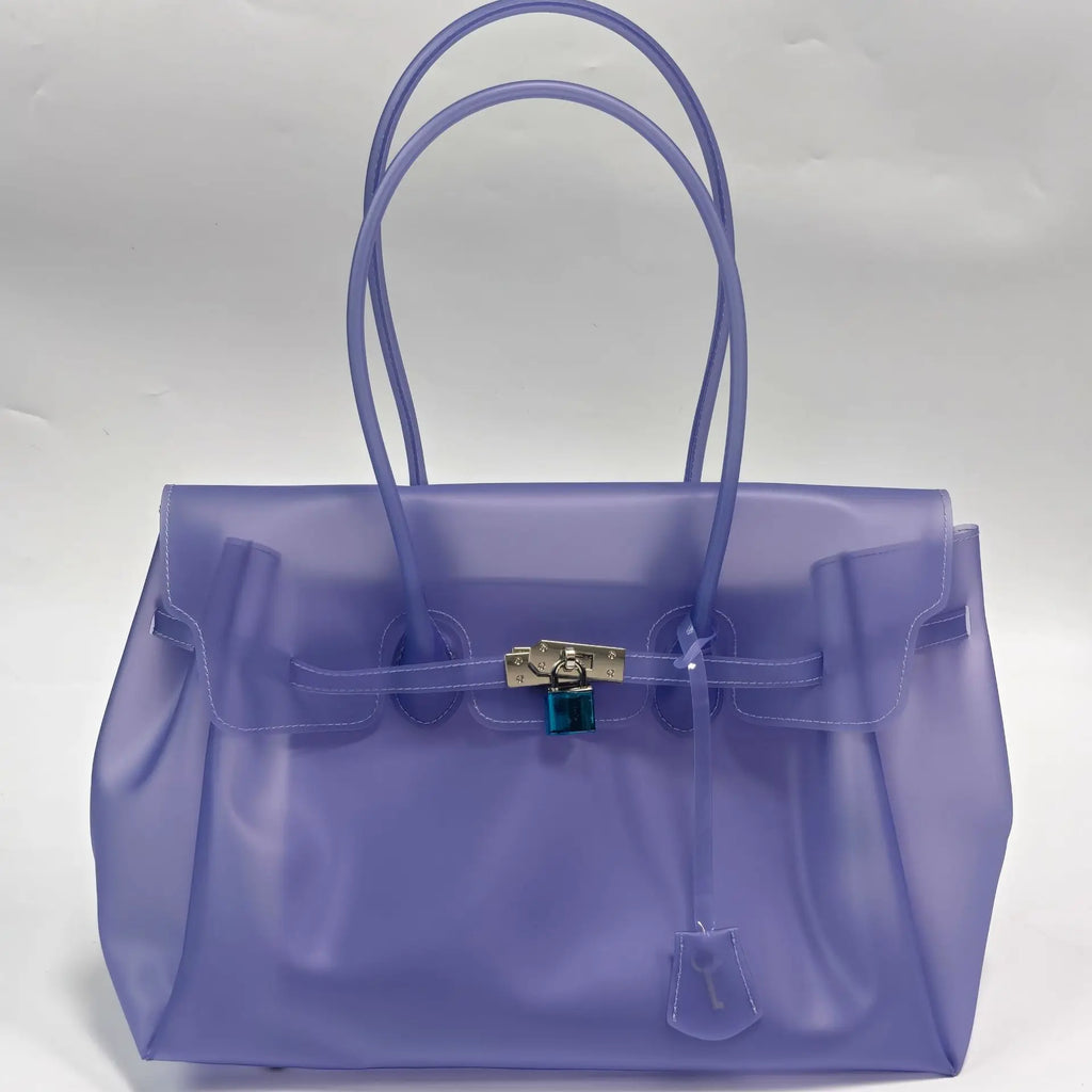 Bolso Jelly Morado Oscuro translúcido de TPU JELLOCO