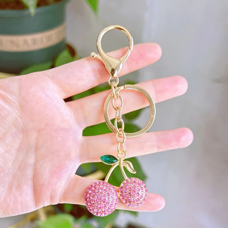 Charm de cerezas JELLOCO con anilla tipo mosquetón