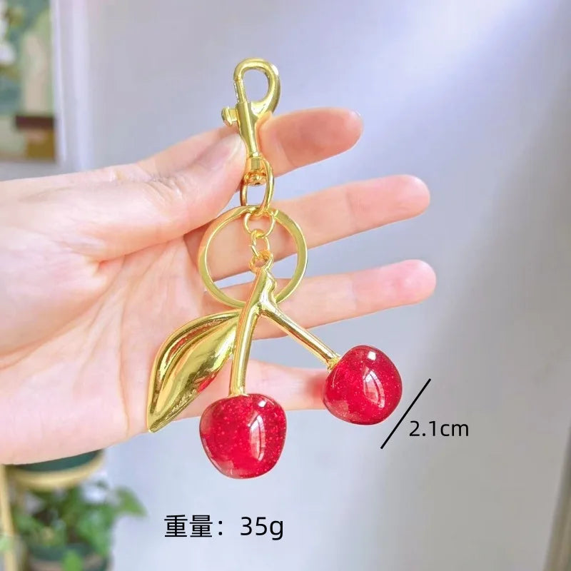 Cherry Pop Charm con lazo para bolso jelly